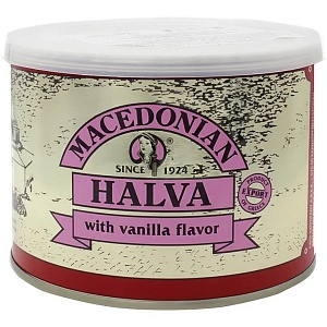 ***Халва MACEDONIAN HALVA Македонская с ванилью /жесть/ 500г*12