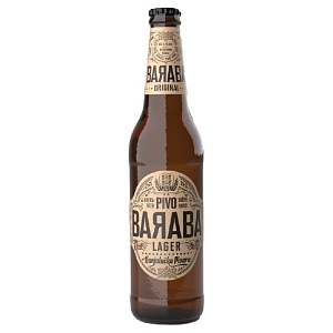 Пиво BARABA Original LAGER 4.2% светлое /стекло/ 0,5*12