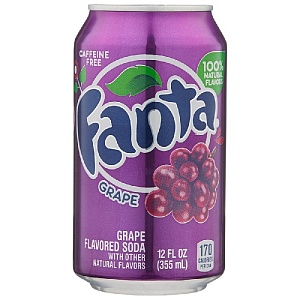 Напиток FANTA GRAPE (США) Виноград сильногазированный /жесть/ 0,355*12