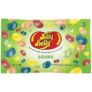 Драже JELLY BELLY SOURS жевательное кислые фрукты /пакет/ 28г*30