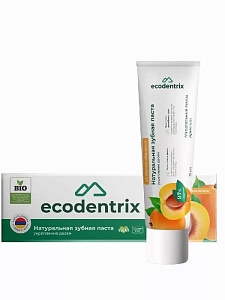 Ecodentrix BIO Зубная паста УКРЕПЛЕНИЕ ДЕСЕН со вкусом АБРИКОСА 75 мл