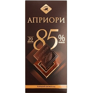 Шоколад АПРИОРИ Горький 85% какао 100г*15