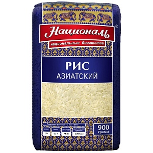 Рис НАЦИОНАЛЬ Азиатский 900г*12