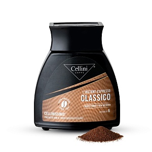 Кофе CELLINI Classico 60% Arabica / 40% Robusta растворимый /стекло/ 100г*8