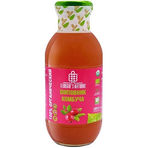 Комбуча GEORGIA'S NATURAL ORGANIC из шиповника /стекло/ 300мл*20