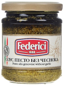 Соус FEDERICI Pesto alla Genovese without garlic песто без чеснока 190г*12