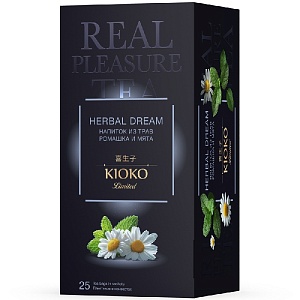 Напиток KIOKO Limited HERBAL DREAM чайный травяной с ромашкой и мятой (25пак.*1,3г) 32,5г*8