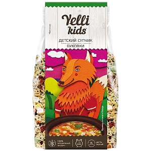 Суп YELLI Kids детский "Буковки" 80г*9