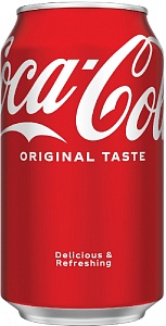 Напиток COCA-COLA ORIGINAL TASTE (Великобритания) сильногазированный /жесть/ 0,33л*24