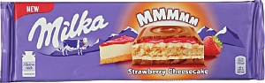 Шоколад Milka молочный Strawberry Cheesecake Chocolate 300г*12