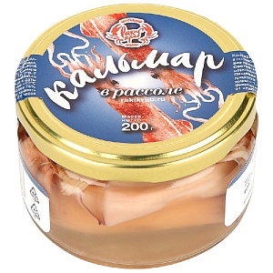 Кальмар САМАРСКИЙ ИКОРНЫЙ ДОМ /стекло/ 200гр*6