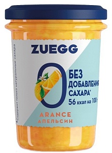 Конфитюр ZUEGG Zero Апельсин БЕЗ САХАРА /стекло/ 220г*8