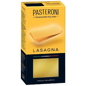 Макаронные изделия PASTERONI LASAGNA / Лазанья классическая /картон/ 250г*12