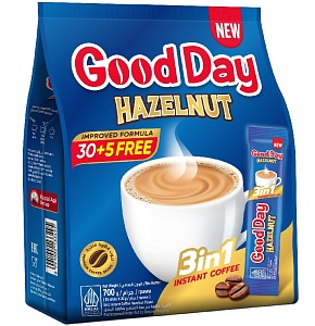 Кофе GOOD DAY HAZELNUT 3в1 Лесной орех (пакет 20гр*35шт) 20г*420