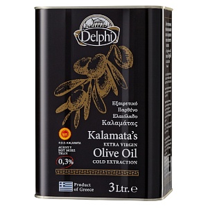 Масло DELPHI оливковое "Каламата" E.V. /жесть/ 3л*4