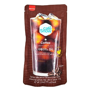 Напиток SAMLIP Americano Black Coffee безалкогольный "Кофе Американо" (шоубокс 10шт) /пакет/ 230мл*50