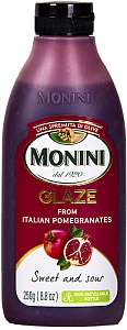 Соус бальзамический MONINI GLAZE со вкусом граната (глазурь) /пластик/ 250мл*8