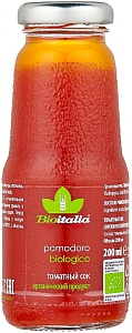 Сок BIOITALIA W025007 томатный /стекло/ 200мл*11