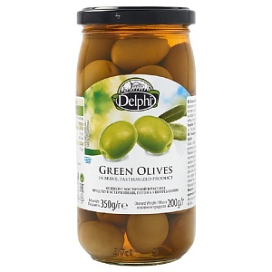 Оливки DELPHI с косточкой в рассоле /стекло/ 350г*12