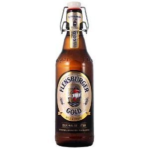 Пиво FLENSBURGER GOLD 4.8% светлое /стекло/ 0,5л*16