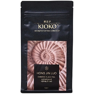 Чай KIOKO HONG JIN LUO листовой Китайский чёрный /пакет/ 100г*8