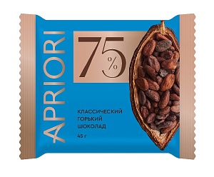 Шоколад APRIORI горький 75% какао 45г*18