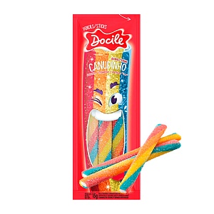 Жевательный мармелад DOCILE 89113 SOUR STRAWBERRY COLORED  PENCIL (цветные КАРАНДАШИ со вкусом клубники) (блок 70г*12шт) /пакет/ 70г*72