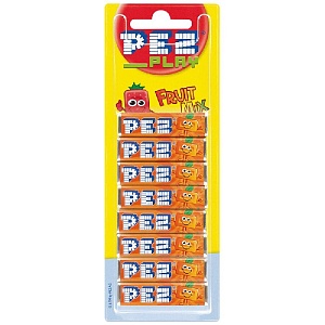 Конфета PEZ_PLAY Fruit Mix со вкусом АПЕЛЬСИНА набор 68г*24