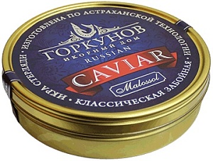 Икра ГОРКУНОВ черная Стерляжья забойная зерн./жесть/ 500г*1