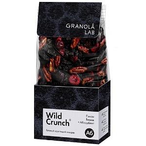 Гранола WILD CRUNCH Вишня,пекан+абсорбент /картон/ 260г*12