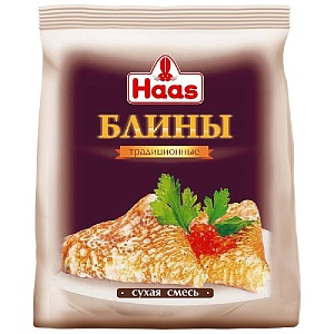 Блины HAAS традиционные /пакет/ 250г*10