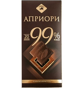 Шоколад АПРИОРИ Горький 99% какао 100г*10