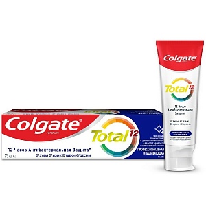 Colgate З/паста ТОТАЛ 75мл Проф.чистка Отбеливающая /12*48/