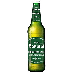 Пиво BAKALAR PREMIUM LAGER 4,9% светлое /стекло/ 0,5л*20