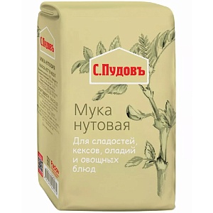 Мука С.Пудовъ нутовая бум/пак 450г*6