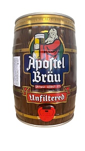 Пиво APOSTEL Brau Unfiltered 5,0% ячменное нефильтрованное /жесть/ 5л*2