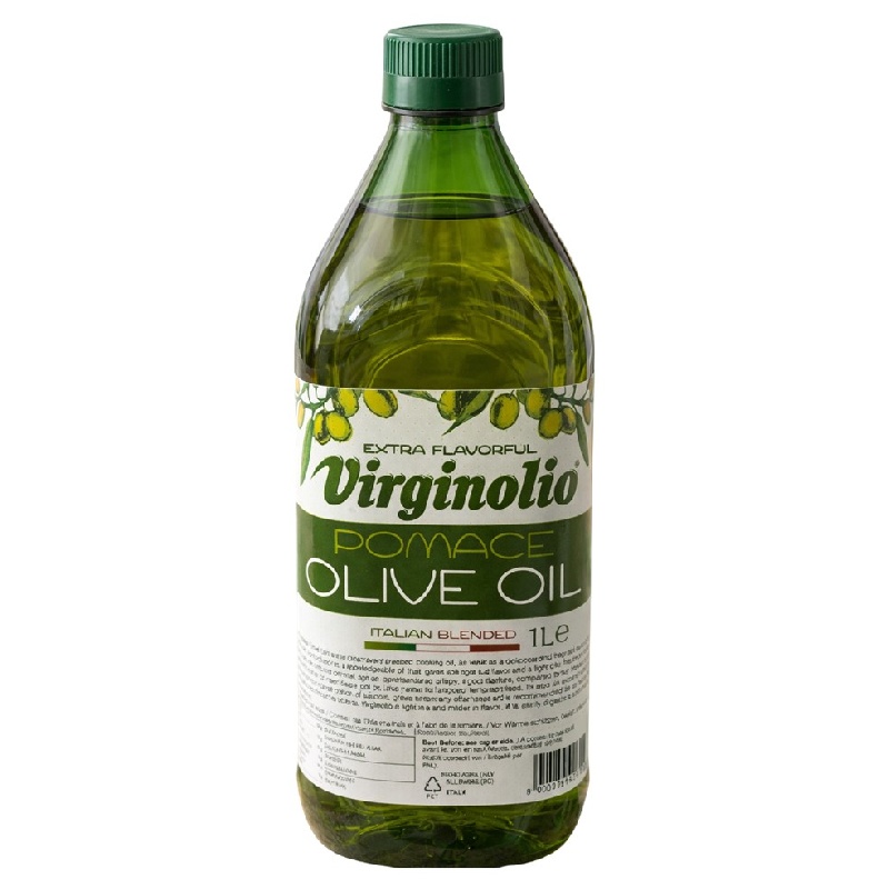 Масло VIRGINOLIO POMACE оливковое из выжимок рафинированного /пэт/ 1л*12