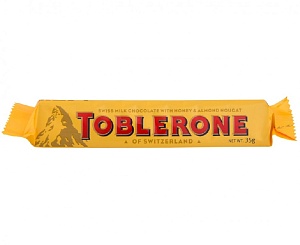 Шоколад KRAFT молочный "TOBLERONE" 35г*24