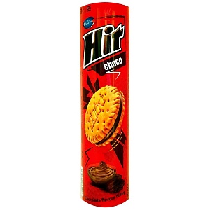 Печенье-сэндвич BAHLSEN [В22] HIT CHOCO с начинкой со вкусом шоколада 220г*24