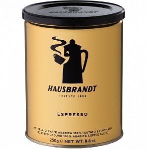 Кофе HAUSBRANDT молотый Espresso /жесть/ 250г*12