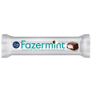 Шоколадный батончик FAZER Fazermint с нежной мятной начинкой в темном шоколаде 41г*35