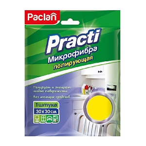 PACLAN PRACTI алфетка для полировки микрофибра 30х30см /1/*24