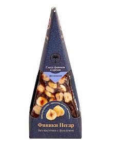 Десерт финиковый BORNA Негар с ФУНДУКОМ - без сахара /картон/ 220г*24