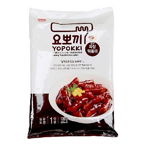 Токпокки YOPOKKI Jjajang с соусом Чачжан (рисовые палочки с соусом 1 порция) /пакет-вакуум/ 120г*20