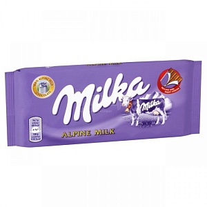 Шоколад Milka молочный Alpine Milk 100г*24