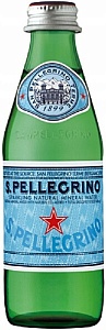 Вода SAN PELLEGRINO натуральная газированная /стекло/ 0,25л*24