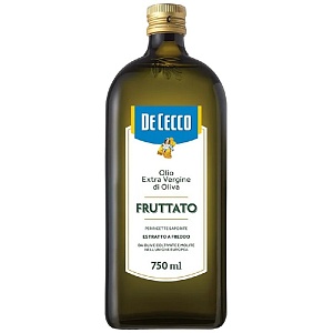 Масло DE CECCO FRUTTATO оливковое Extra Vergine нерафинированное /стекло/ 750мл*12