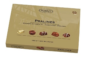 Конфеты HAMLET Exelcium PRALINES ассорти, золотая коробка /картон/ 180г*8