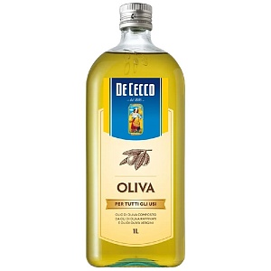 Масло DE CECCO OIOL DI OLIVA оливковое рафинированное /стекло/ 1л*12