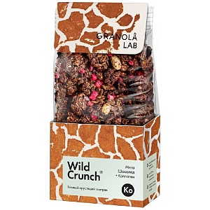 Гранола WILD CRUNCH Шоколад,мята+коллаген /картон/ 260г*12